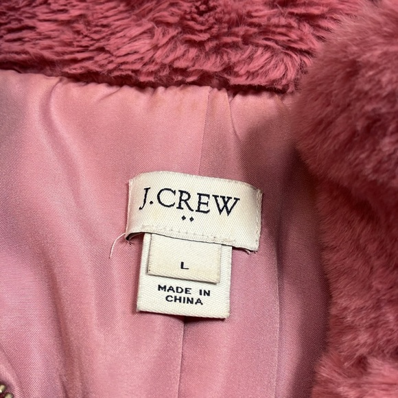 J Crew pink faux fur vest - Picture 6 of 9
